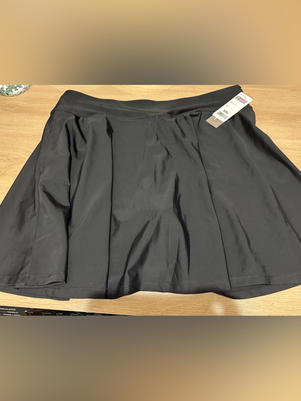 32 Degrees Black Pleated Athletic Skort